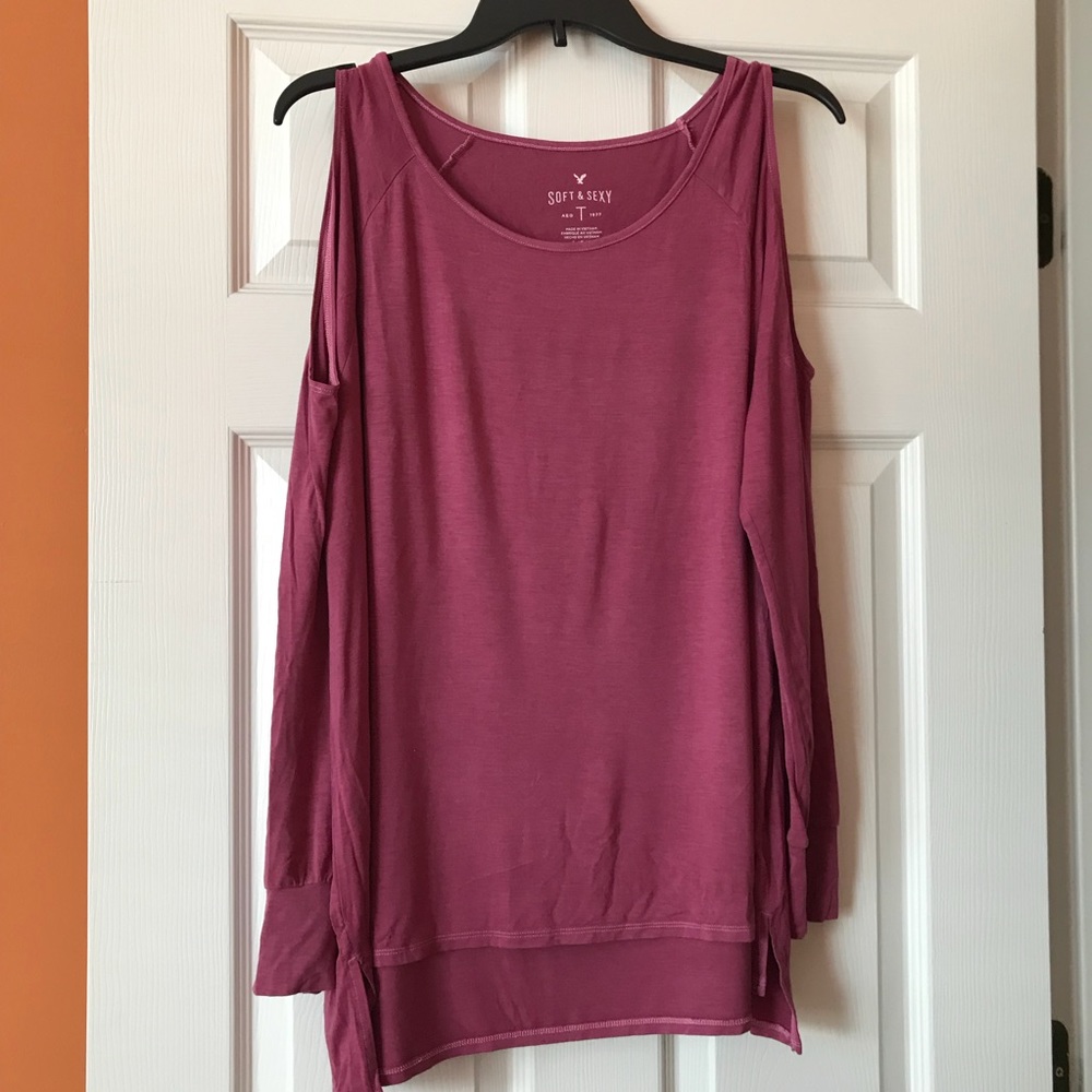 AEO Soft and Sexy cold shoulder long sleeve